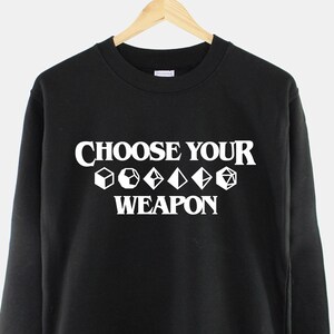 DnD Dice Sweatshirt - Dungeons And Dragons Sweater - D20 Dice Set Sweatshirt