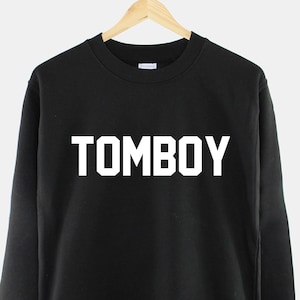 Tomboy Sweatshirt: Soft Cotton Blend Casual Wear (XS-5XL)