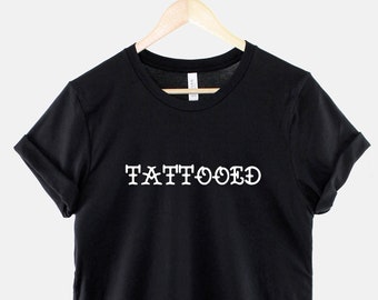 Tattooed T Shirt - Tattooist Tattoo Artist T-Shirt - Tattoo T-Shirt Gift