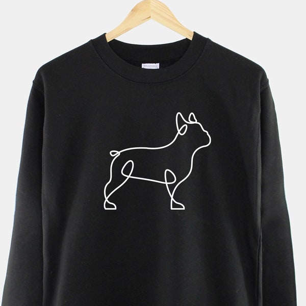 Entzückende französische Bulldogge Sweatshirt - Damen französische Bulldogge Sweatshirt - ich liebe meine französische Bulldogge Sweatshirt - französische Bulldogge Geschenk