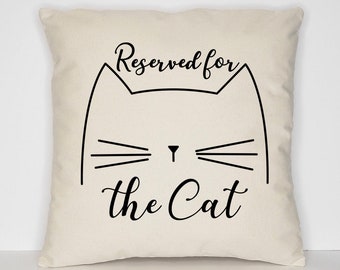 Reserved For The Cat Cushion Cover - Throw Pillow Case