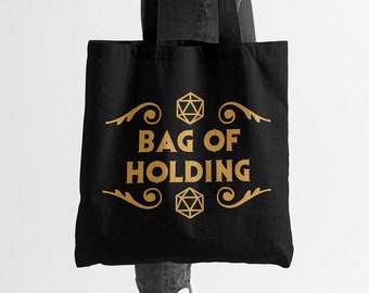 Bag Of Holding Tote Bag - Dungeons And Dragons Bag - Dungeons And Dragons Binder Bag - Dungeons And Dragons Book Bag