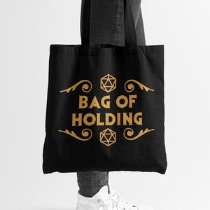 Bag Of Holding Tote Bag Dungeons And Dragons Bag Dungeons And Dragons Binder Bag Dungeons And Dragons Book Bag image 1