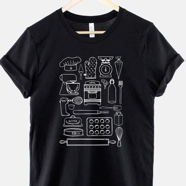 Baker T-Shirt - Bakken T-Shirt - Bakken Shirt - Bakken Geschenken voor Baker - Bakken Gebruiksvoorwerpen T Shirt - Bakbenodigdheden TShirt - Bakken TShirt