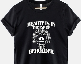 Camiseta de Beholder, camiseta de DnD Monster, camiseta de juego de rol de fantasía, regalo para Dungeon Master