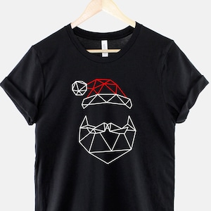 T-shirt geometrische kerstman kerstman - shirt kerstman - feestelijk T-shirt