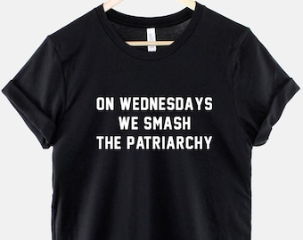 Camiseta feminista - Girl Power Tee con lema "Aplasta el patriarcado", mensaje de empoderamiento, corte unisex, algodón suave
