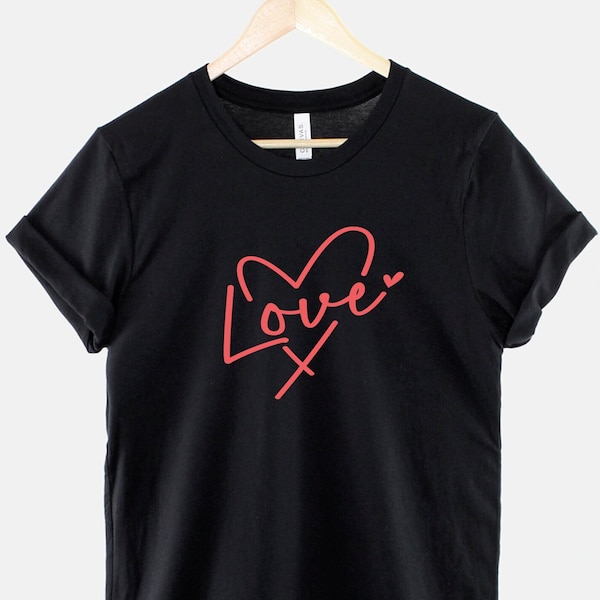 T-Tahari Heart Link Print Shirt