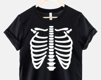 Kids Halloween Skeleton Shirt - Childrens Halloween Costume