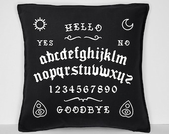18x18 Esoterica Pagan & Witch Spirit Board Seeing Eye Weirdo Planchette Throw Pillow Multicolor 18x18 Esoterica Pagan & Witch Spirit Board Seeing Eye Weirdo Planchette Throw Pillow Multicolor