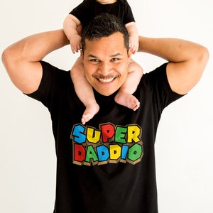 Super Daddio Shirt  - Super Dadio T-Shirt - Gamer Dad Shirt - Super Daddy Shirt - Gamer Daddy Father&#39;s Day Shirt - Super Dad Shirt