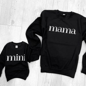 Mama And Mini Sweatshirts - Mama Mini Sweatshirts - Mama Mini Matching Sweaters - Mom Daughter Twinning Set Mother Daughter Matching Jumpers