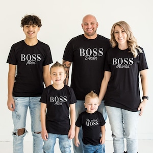 Matching Family T-Shirts - Family Boss Shirts - Boss Mama And Mini Boss - Family Matching Outfit - Family Matching Shirts