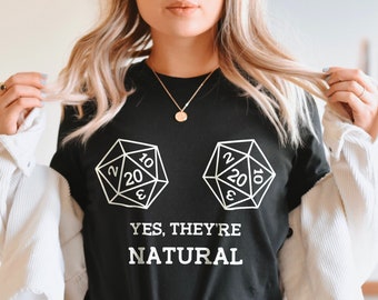 Natural Dice T-Shirt: Women&#39;s D&D Gamer Tee
