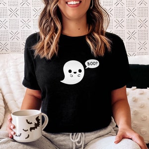 Cute Ghost Halloween T-Shirt - Glow In The Dark Halloween T Shirt