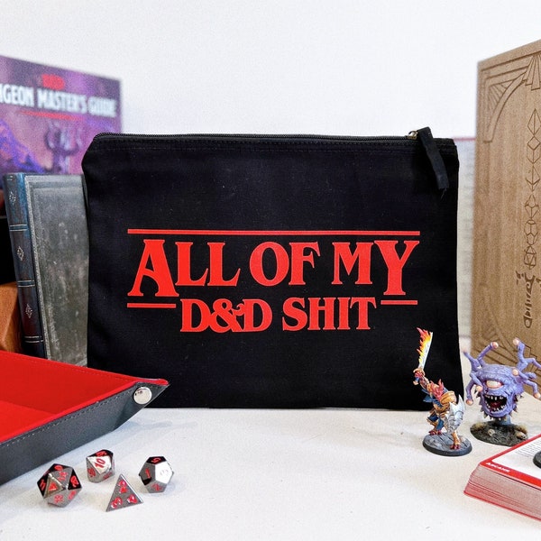 Dungeons And Dragons Dice Pouch - All Of My D&D Stuff D and D Accessory Pouch