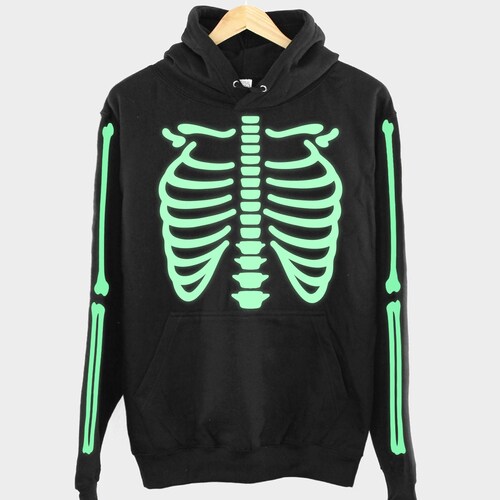 Dark Skeleton Hoodie Halloween Costume 