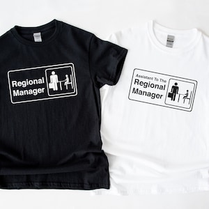 Regional Manager T-Shirt - Assistant to The Regional Manager Matching Shirts - Dad and Son Matching Shirts - Father Daughter Shirts