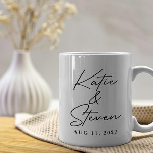 Tazza personalizzata cuore con nome tazza tazze da caffè personalizzate  anniversario coppia tazze matrimonio natale regali