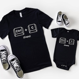 Copy Paste Shirt Set - Father and Baby Matching Shirts - Copy and Paste ...