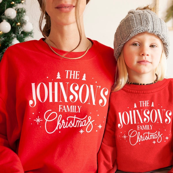 Personalised Family Christmas Jumper - Customised Christmas Sweater