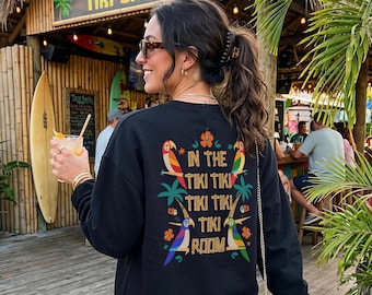 Enchanted Tiki Room Sweatshirt, Tropical Parrot Sweatshirt, Polynesian Disney Inspired Pullover, Magic Kingdom Vacation Jumper