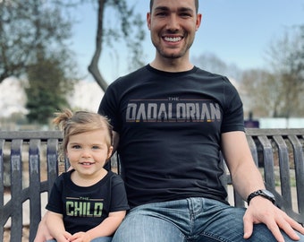 The Dadalorian - The Mamalorian - Father Son Mother Daughter Matching T-Shirts
