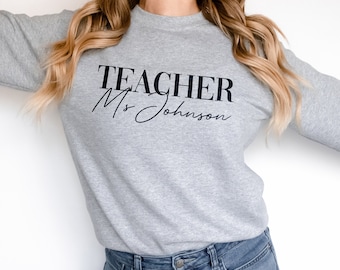 Teacher Sweatshirt - Etsy UK