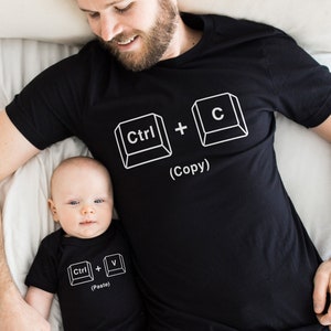 Copy Paste Passendes Shirt Set - Vater und Baby Geschenk