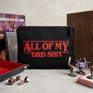 Bolsa para Dados de Dungeons & Dragons, Estojo para Dados de D&D, Bolsa para Dados de RPG, Acessório para Jogos de Mesa, Presente para Mestre de Masmorras, Porta-Dados