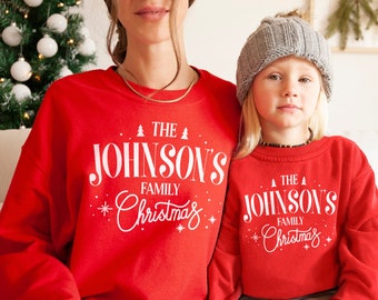 Personalised Family Christmas Jumper - Customised Christmas Sweater