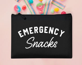 Emergency Snacks Zip Pouch: Reusable Kids Snack Bag