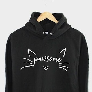 Plain black hoodie with cat ears discount