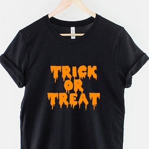 Trick Or Treat Halloween T-Shirt - Halloween Slime Slogan Shirt