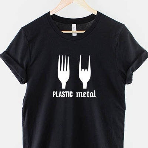 Heavy Metal T-Shirt - Metal Head Shirt - Kunststoff Metal Fork Shirt