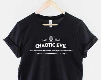 Alignment Chaotic Evil Mens T Shirt