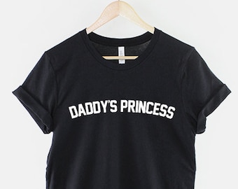 Daddy's Princess Girl Shirt - Daddys Girl Slogan T-Shirt