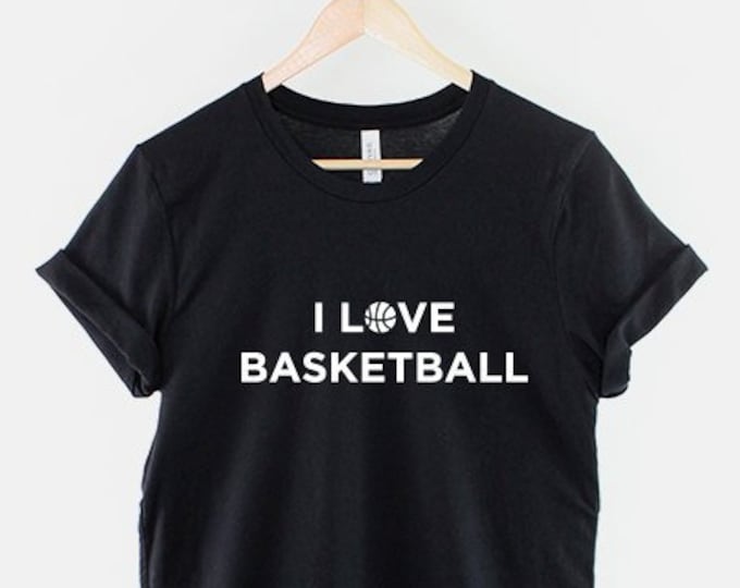 Ik hou van basketbal Basket Ball Fan T-shirt voor heren