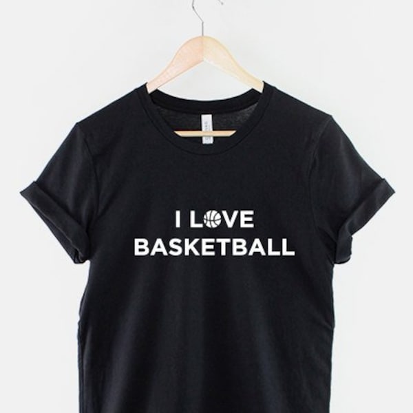 I Love Basketball Mens Basket Ball Fan T-Shirt