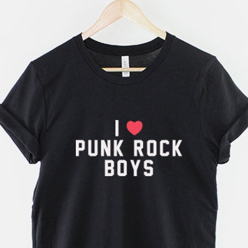 Punk Rock T-shirt I Love Punk Rock Band Boys Girls Womens | Etsy