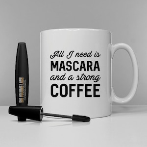 Coffee Mascara Mug - Etsy