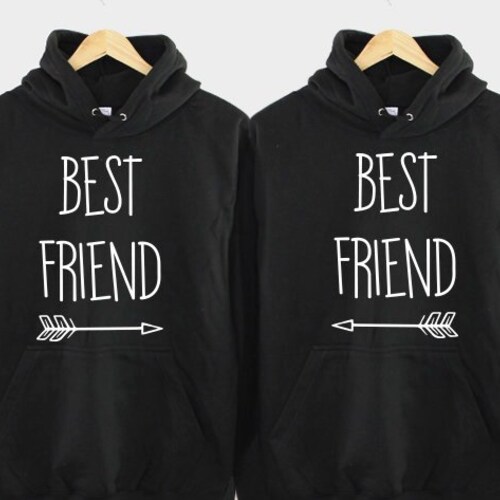 Left- XL/Right- 2XL American Boo Bae Black Matching Sweatshirt Pullover Set Left- XL/Right- 2XL American Boo Bae Black Matching Sweatshirt Pullover Set
