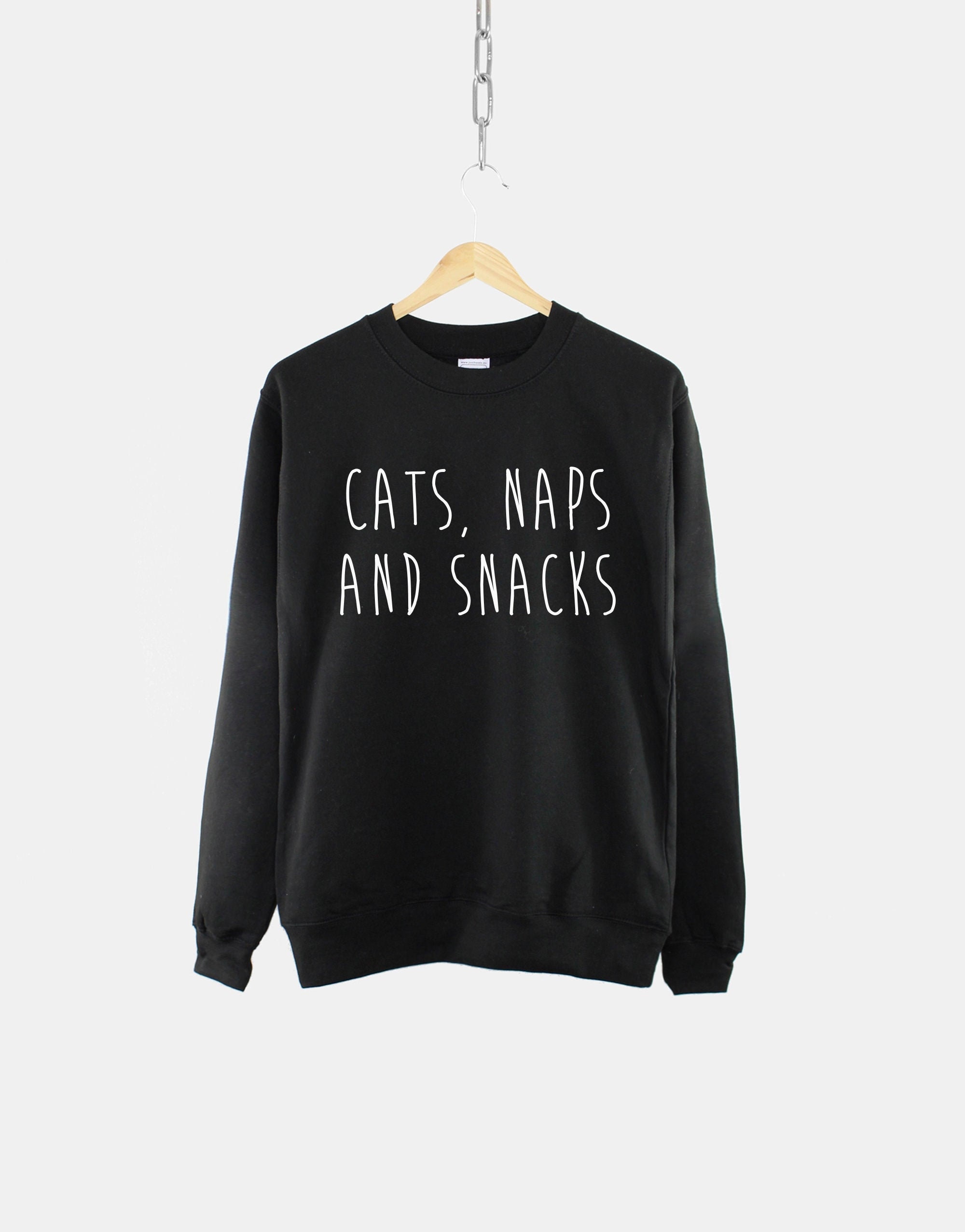 cats naps and snacks jumper
