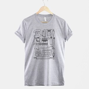Baker T-Shirt: Cotton Baking Shirt, Culinary Gift for Bread Lovers image 2