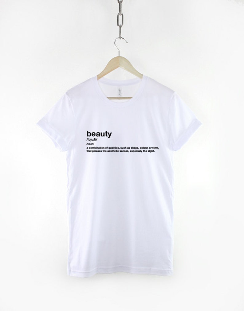 Beauty Tshirt Dictionary Definition Excerpt Shirt Beautiful Etsy
