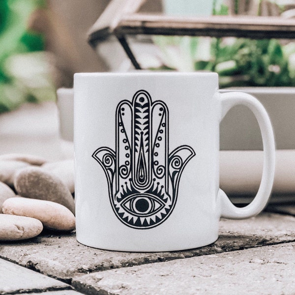 Hand Of Fatima Becher - Fatima Becher - Hand Of Hamsa - Spirituelle Person Geschenk