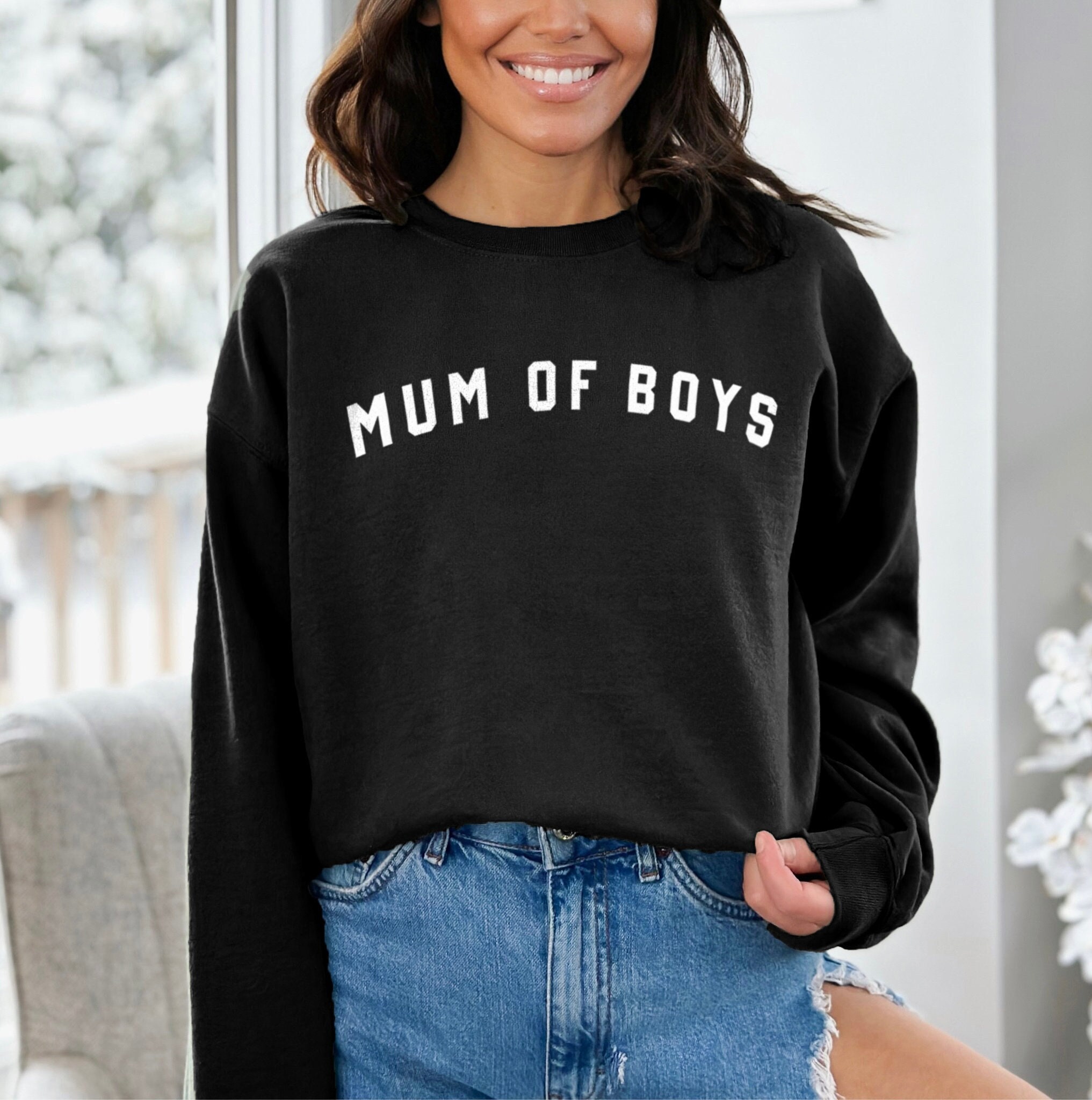 Mum of Boys Sweatshirt Mom of Boys Sweater Mother of Boys Jumper