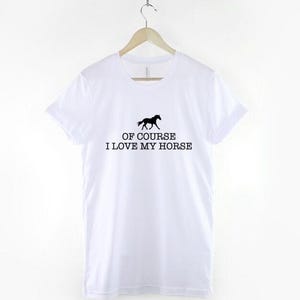 Girls Horse T-Shirt Equestrian Gift, Soft Cotton Print (Unisex XS-6XL, Durable Ring Spun Fabric) image 3