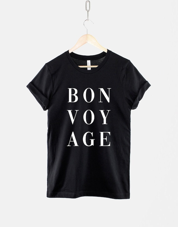 Bon Voyage Travel T-Shirt, Adventure Travel Shirt, Wanderlust Graphic Tee, Travel Lover Top