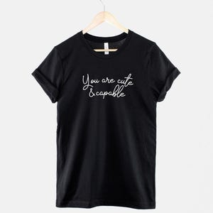 Maglietta "Amore per se stessi": maglietta con affermazione capace, comfort in cotone edificante